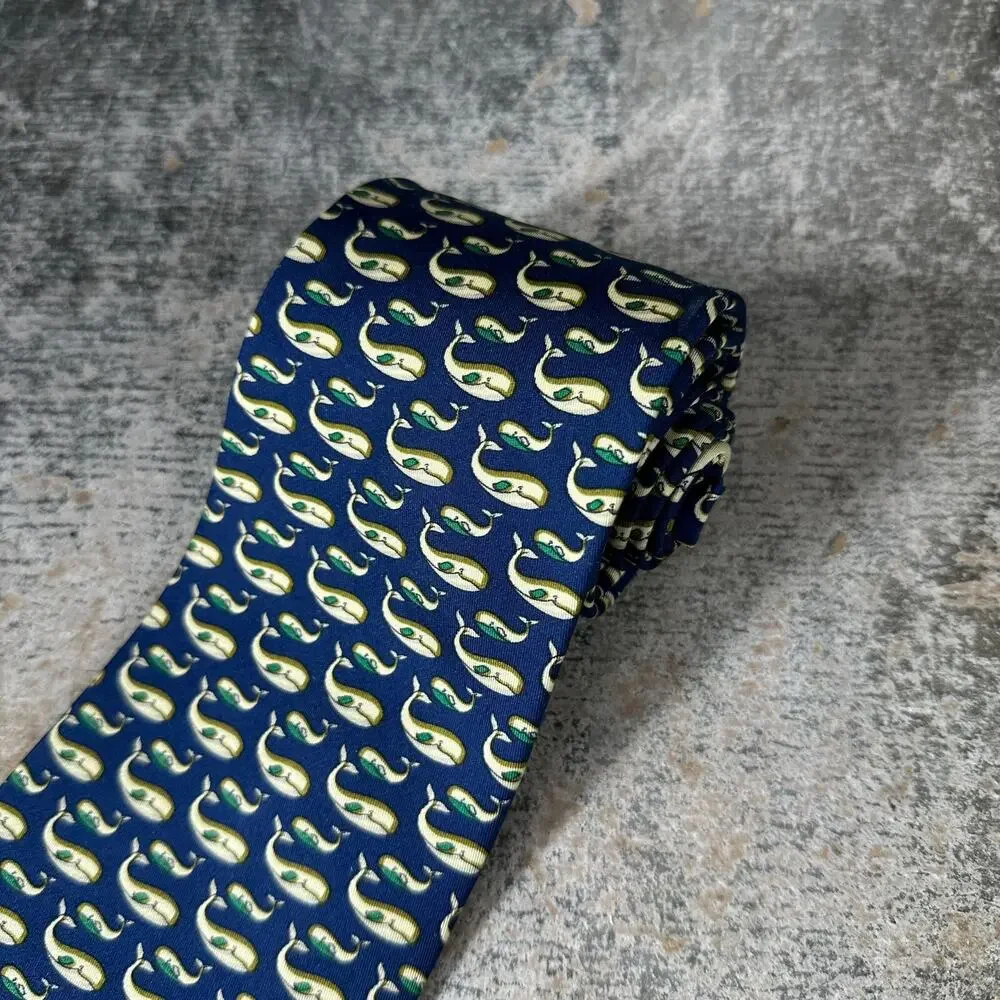 Salvatore‎ Ferragamo Whale Classic Width Silk Tie